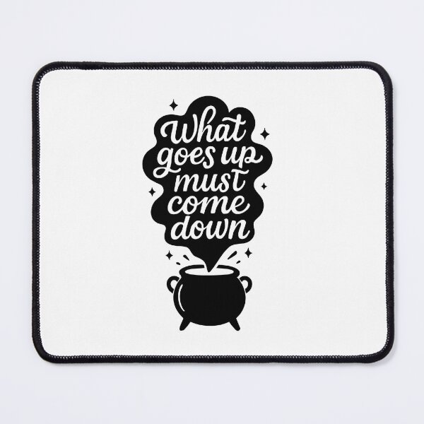 Item preview, Witchy Cauldron Quote Art - What Goes Up Must Come Down Gothic Print, Mystical Smoke Poster, Pagan Home Decor designed and sold by Apotheosis by Irie Meraki.