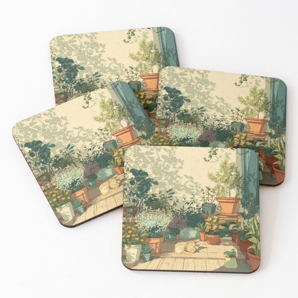 Item preview, Sunlit Corners – Cozy Spring Terrace designed and sold by JLCableStudio.