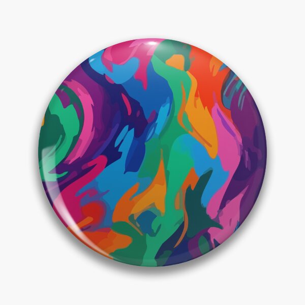 Item preview, Bright Abstract Brushstroke – Vibrant Colorful Wall Art for Aesthetic Bedrooms designed and sold by RidaSalArt.