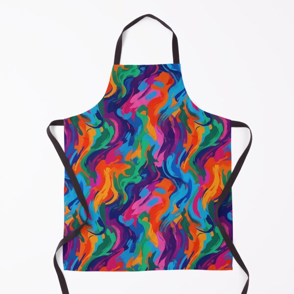 Item preview, Bright Abstract Brushstroke – Vibrant Colorful Wall Art for Aesthetic Bedrooms designed and sold by RidaSalArt.