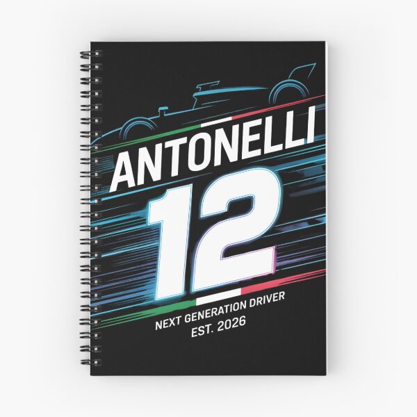 Item preview, Antonelli 12 Racing Graphic – Neon Speed Motorsport Design designed and sold by Orbit Ink.