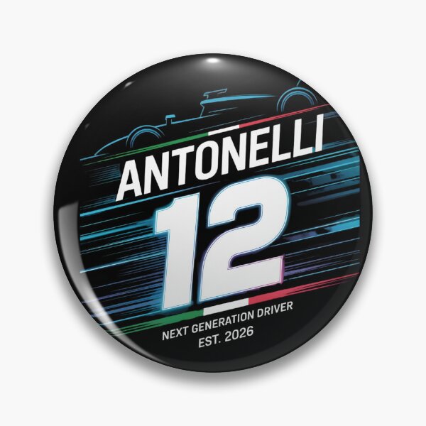 Item preview, Antonelli 12 Racing Graphic – Neon Speed Motorsport Design designed and sold by Orbit Ink.