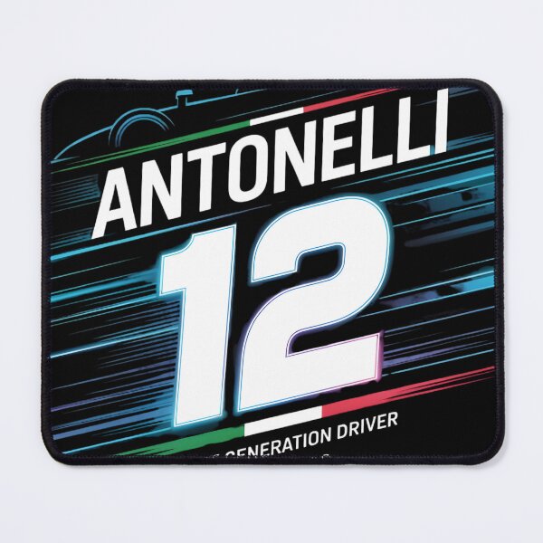 Item preview, Antonelli 12 Racing Graphic – Neon Speed Motorsport Design designed and sold by Orbit Ink.