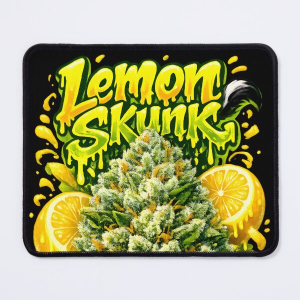 Item preview, Lemon Skunk Strain Typography Art Print | Juicy Bud Lemon Zest Cannabis Poster | Bold Graffiti Weed Design 420 Gift designed and sold by WAUZ.