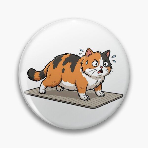 Item preview, Funny Chubby Calico Cat Doing Yoga Plank Workout designed and sold by Kvarny.
