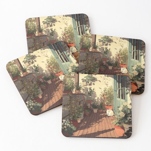 Item preview, Sunlit Corners – Cozy Spring Terrace designed and sold by JLCableStudio.