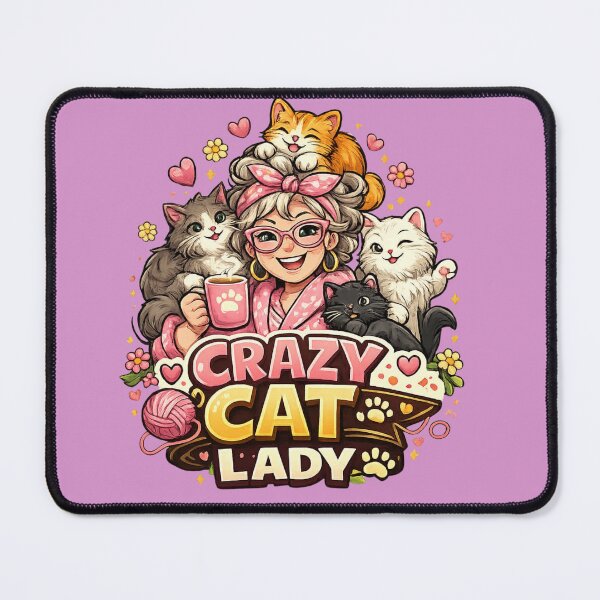 Item preview, CRAZY CAT LADY designed and sold by taylortails.