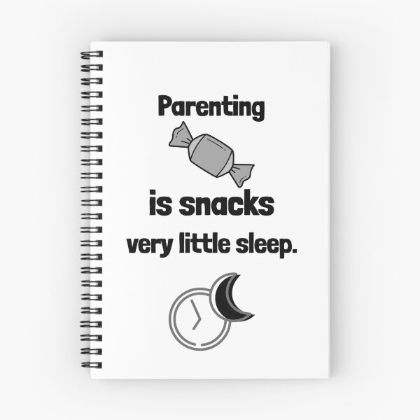 Item preview, Parenting Is Snacks And Very Little Sleep Funny Parenting Shirt designed and sold by DrakesTees.