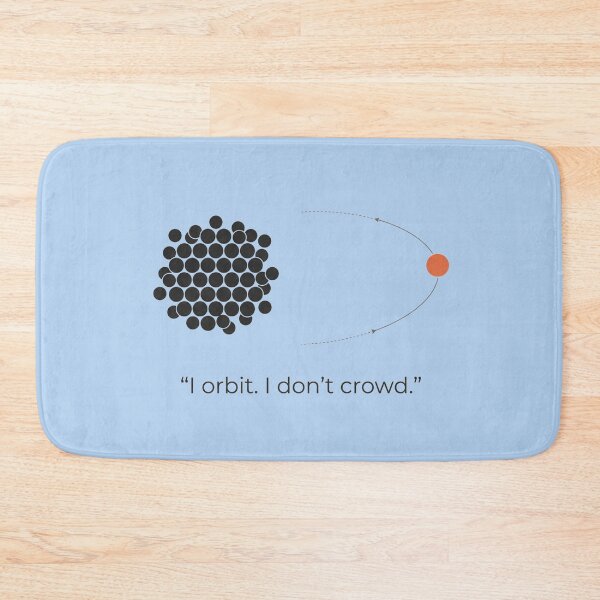 Item preview, I Orbit I Don’t Crowd – Abstract Introvert Design designed and sold by Quiet Mode Studio.