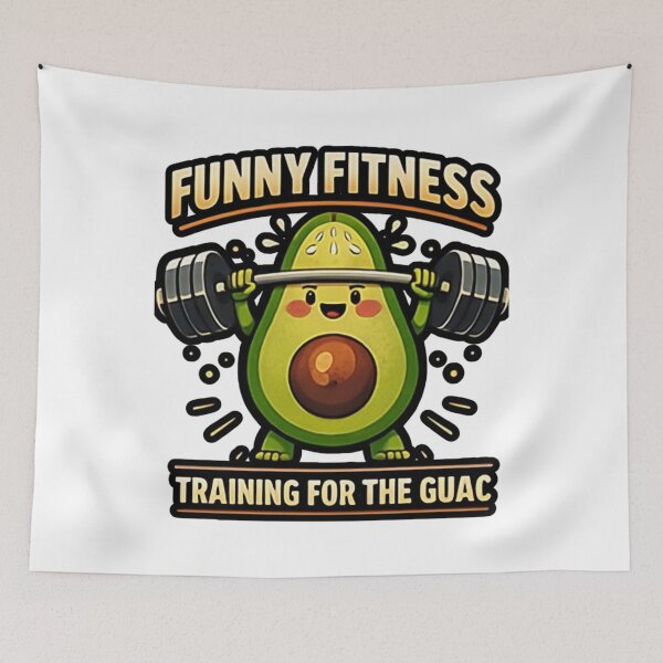 Item preview, Funny Fitness – Training for the Guac designed and sold by Ladys-Gents.