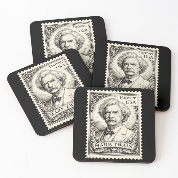 Item preview, Mark Twain Vintage Postage Stamp designed and sold by TheMarketplaceworld.