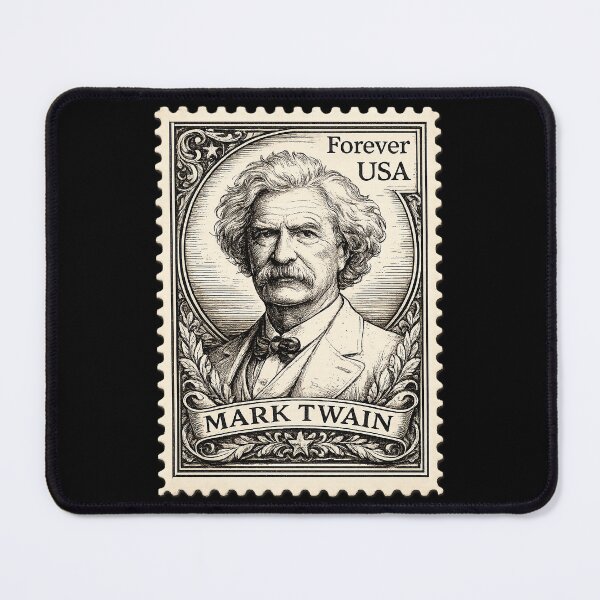 Item preview, Mark Twain Vintage Postage Stamp designed and sold by TheMarketplaceworld.