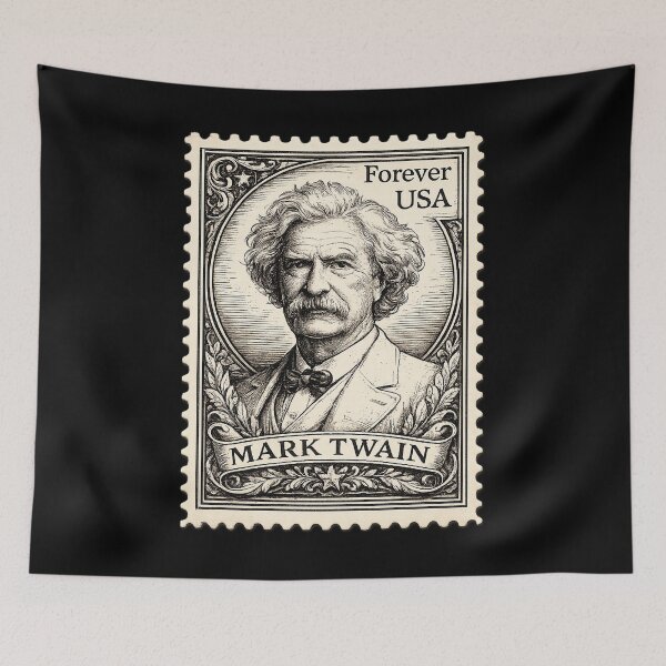 Item preview, Mark Twain Vintage Postage Stamp designed and sold by TheMarketplaceworld.