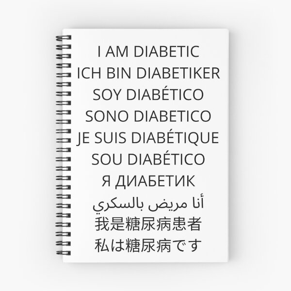 Item preview, I Am Diabetic Many Languages designed and sold by BeeCaffe.