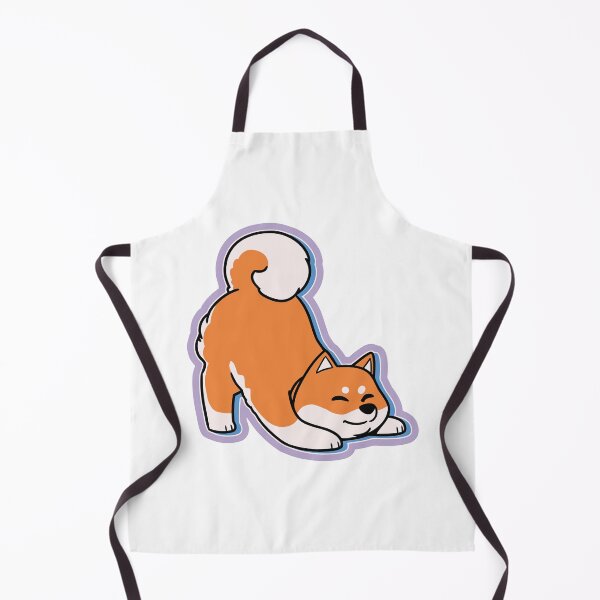 Item preview, Yoga Shiba Inu Downward Dog Pose Sticker designed and sold by achristiaf.
