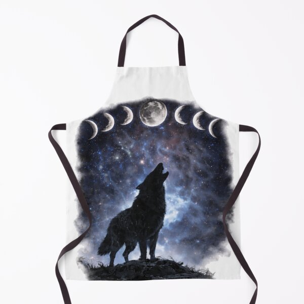 Item preview, Moon Phase Wolf - Howling Lunar Design designed and sold by ClutchCassidyTees.