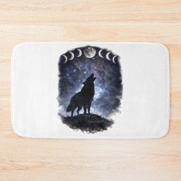 Item preview, Moon Phase Wolf - Howling Lunar Design designed and sold by ClutchCassidyTees.