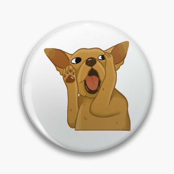 Item preview, Shocked Chihuahua Oh My God Face Sticker designed and sold by achristiaf.