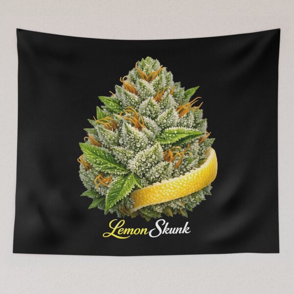 Item preview, Hyper Realistic Lemon Skunk Trichomes Art Print | Macro Cannabis Flower Close-Up Poster | Premium Dispensary Strain Wall Art designed and sold by WAUZ.