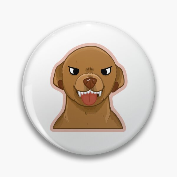 Item preview, Angry Grumpy Dog Showing Teeth Sticker designed and sold by achristiaf.