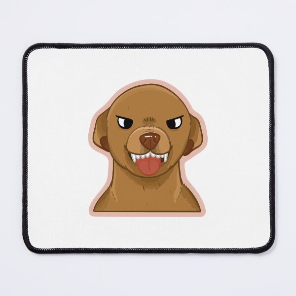 Item preview, Angry Grumpy Dog Showing Teeth Sticker designed and sold by achristiaf.