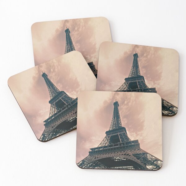 Item preview, Eiffel Tower Dramatic Sky Paris Photography Print – Moody Warm Tones Art designed and sold by Sixième Studio.