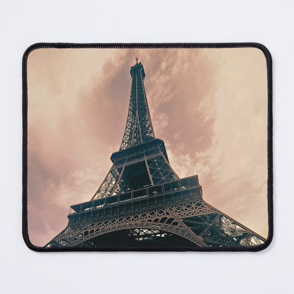 Item preview, Eiffel Tower Dramatic Sky Paris Photography Print – Moody Warm Tones Art designed and sold by Sixième Studio.