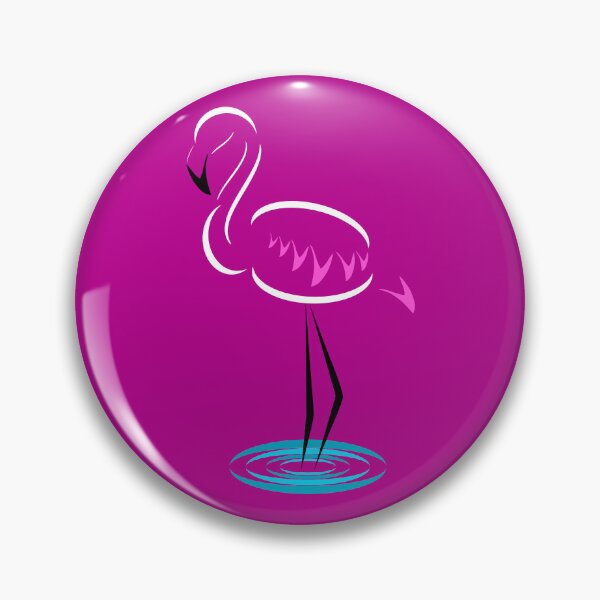 Item preview, White Flamingo (Dark Pink Background) designed and sold by Risa-C.