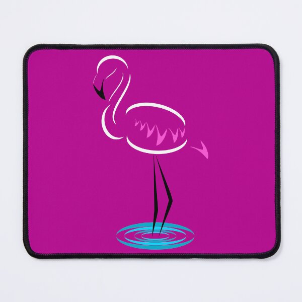 Item preview, White Flamingo (Dark Pink Background) designed and sold by Risa-C.