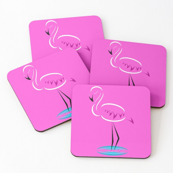 Item preview, White Flamingo (Light Pink Background) designed and sold by Risa-C.