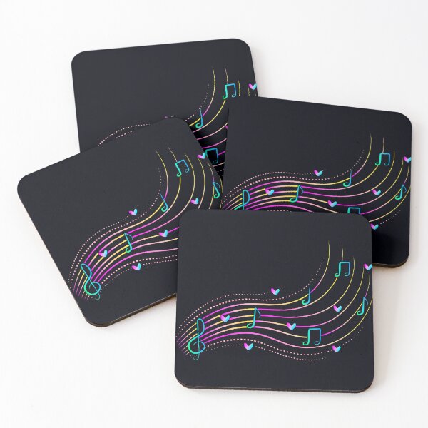 Item preview, Neon musical note wave clipart designed and sold by OM-lova.