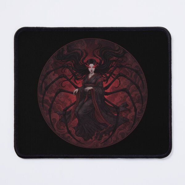 Item preview, Jorōgumo Spider Yokai – Dark Japanese Spirit Circle Design designed and sold by LavinyArt.