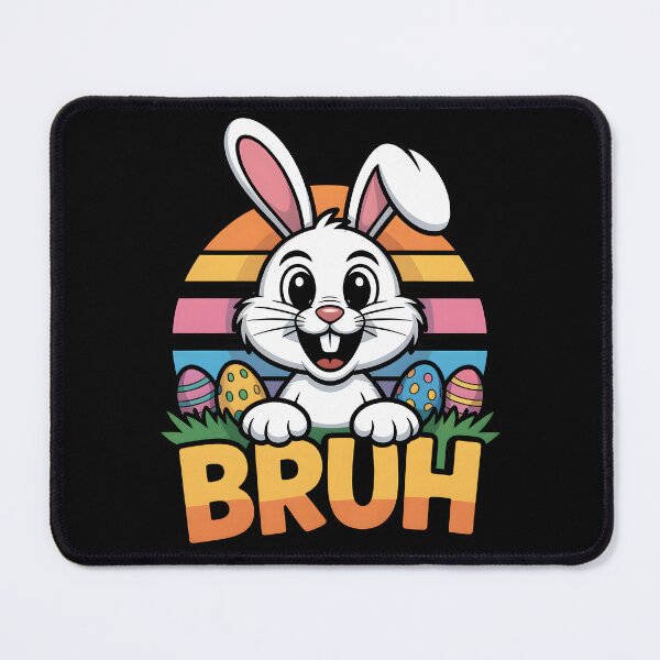 Item preview, Funny Easter Bunny Retro Style – Bruh Cute Rabbit Design designed and sold by SoftStyleStudio ⭐⭐⭐.