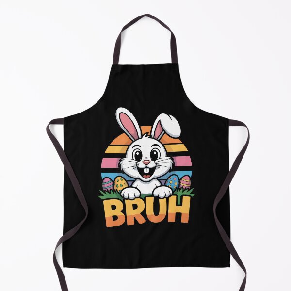 Item preview, Funny Easter Bunny Retro Style – Bruh Cute Rabbit Design designed and sold by SoftStyleStudio ⭐⭐⭐.