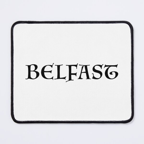 Item preview, Belfast old medieval style text (Black) designed and sold by STUDIO-72.