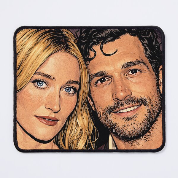 Item preview, Sarah Pidgeon and Paul Anthony Kelly from Love Story (fan art) designed and sold by PopCultureAndStuff.