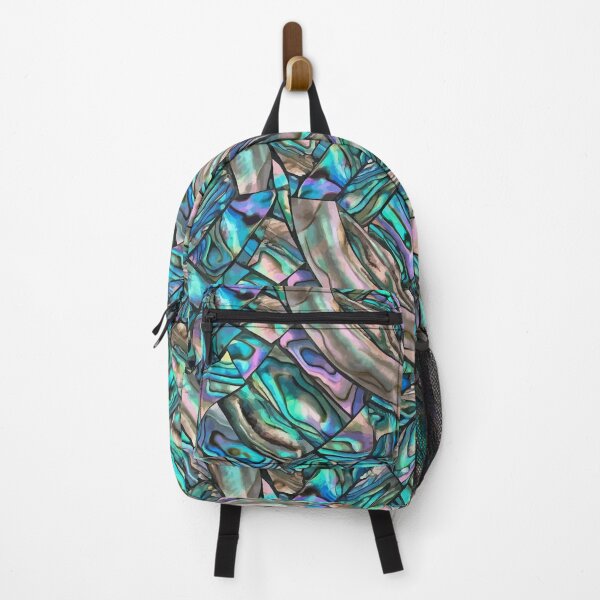 Item preview, Iridescent Abalone Shell Mosaic Pattern – Ocean Pearl Texture Seamless Abstract Design designed and sold by RidaSalArt.