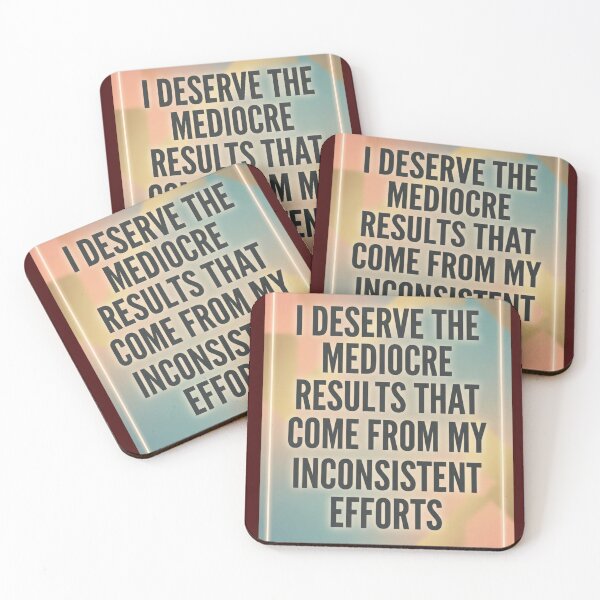 Item preview, Mediocre Efforts - Disappointing affirmations . designed and sold by The Timeless Inkwell.