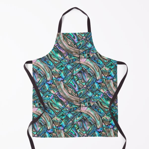 Item preview, Iridescent Abalone Shell Mosaic Pattern – Ocean Pearl Texture Seamless Abstract Design designed and sold by RidaSalArt.