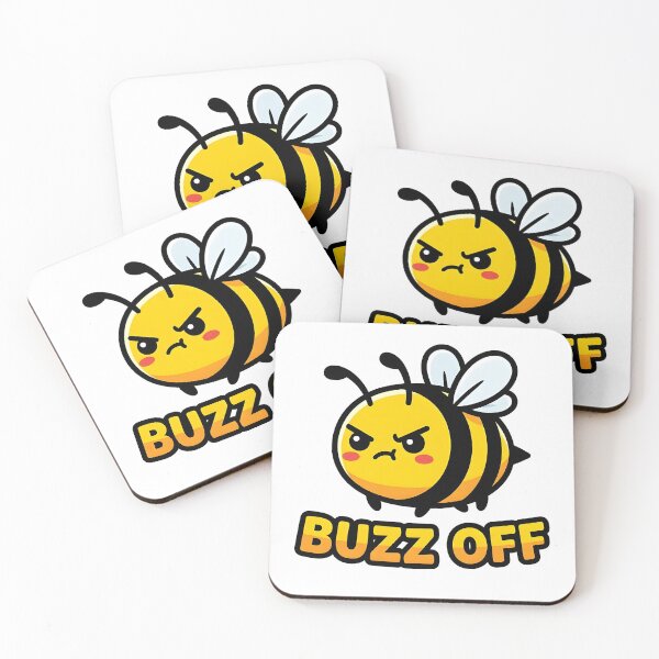 Item preview, Buzz Off Angry Cute Bee designed and sold by timizar.