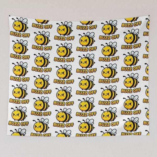 Item preview, Buzz Off Angry Cute Bee designed and sold by timizar.