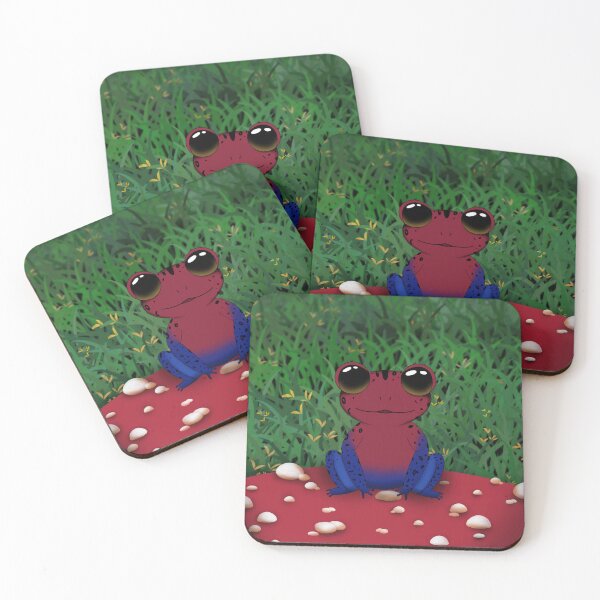 Item preview, Little Critter  - Strawberry Poison Dart Frog designed and sold by CasketSoup.