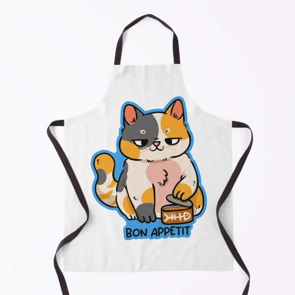 Item preview, Grumpy Calico Cat Bon Appetit Funny Cat Food designed and sold by mhkhlb.