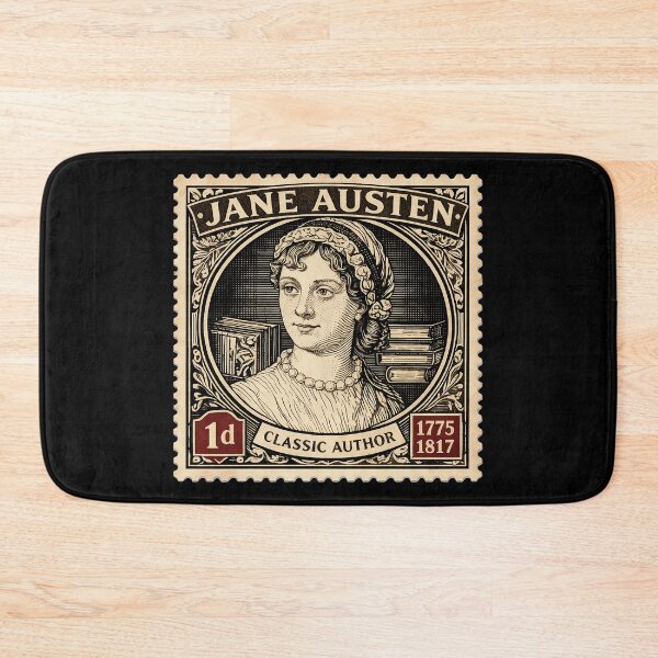 Item preview, Jane Austen Vintage Postage Stamp designed and sold by TheMarketplaceworld.