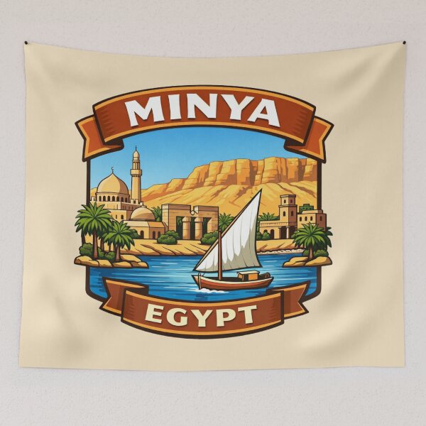 Item preview, Minya, Egypt - Nile River designed and sold by Myra365Art.