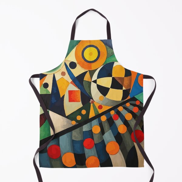 Item preview, Colorful Geometric Abstract Art – Retro Circles & Shapes Modern Bauhaus Style Design designed and sold by RidaSalArt.