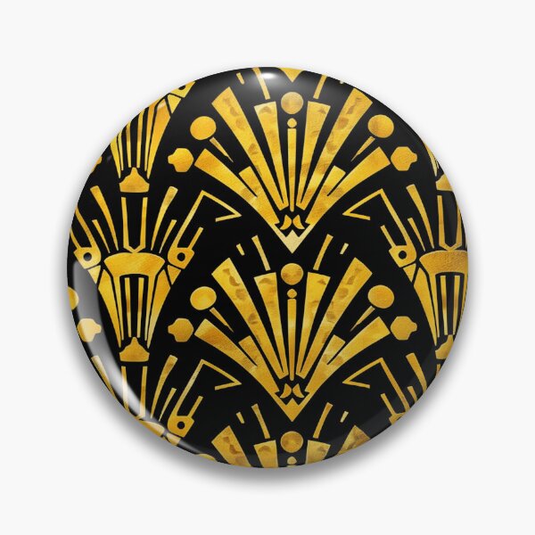 Item preview, Vintage Style Golden Art Deco Elegant Design Pattern  designed and sold by DEC02.