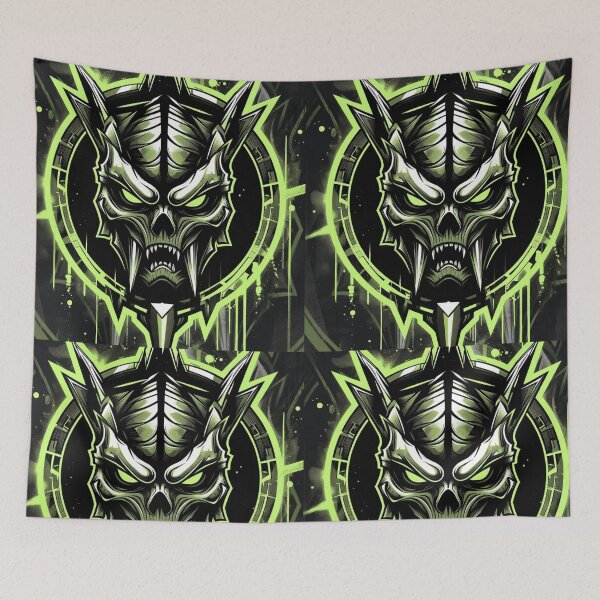 Item preview, green Graffiti Yautja designed and sold by HuntsmithMerch.