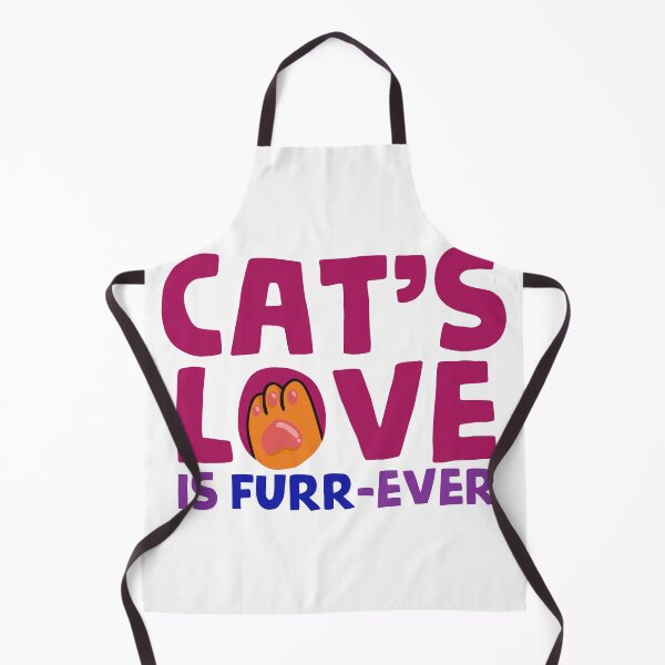 Item preview, Cats Love is Furr-ever Funny Pun Paw Print designed and sold by mhkhlb.