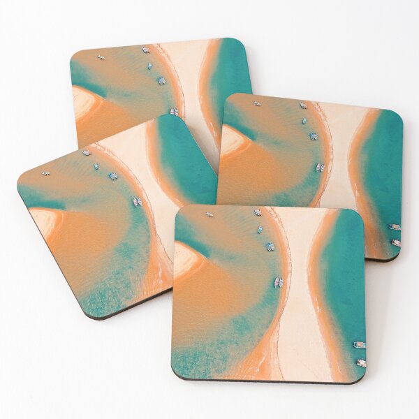 Item preview, Sandy Shore Boats | Horizontal Coastal Landscape designed and sold by Rawafi Art Studio.